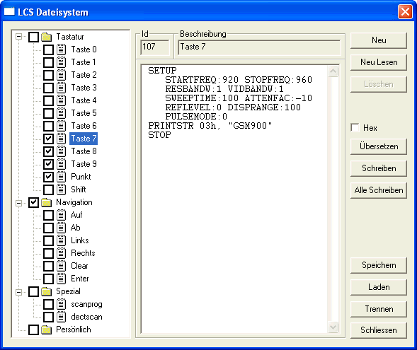 SPECTRAN File manager